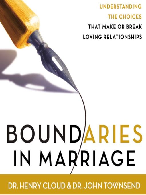 Title details for Boundaries in Marriage by Henry Cloud - Wait list